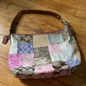 Vintage patchwork coach bag